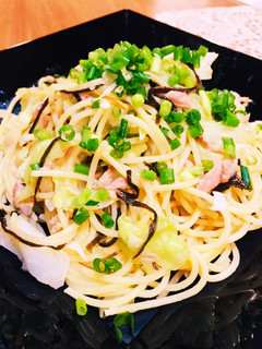 簡単和風パスタ キャベツと塩昆布!-レシピのメイン写真