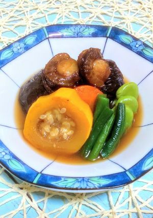 簡単白だしで水ナスと夏野菜の煮浸し-レシピのメイン写真