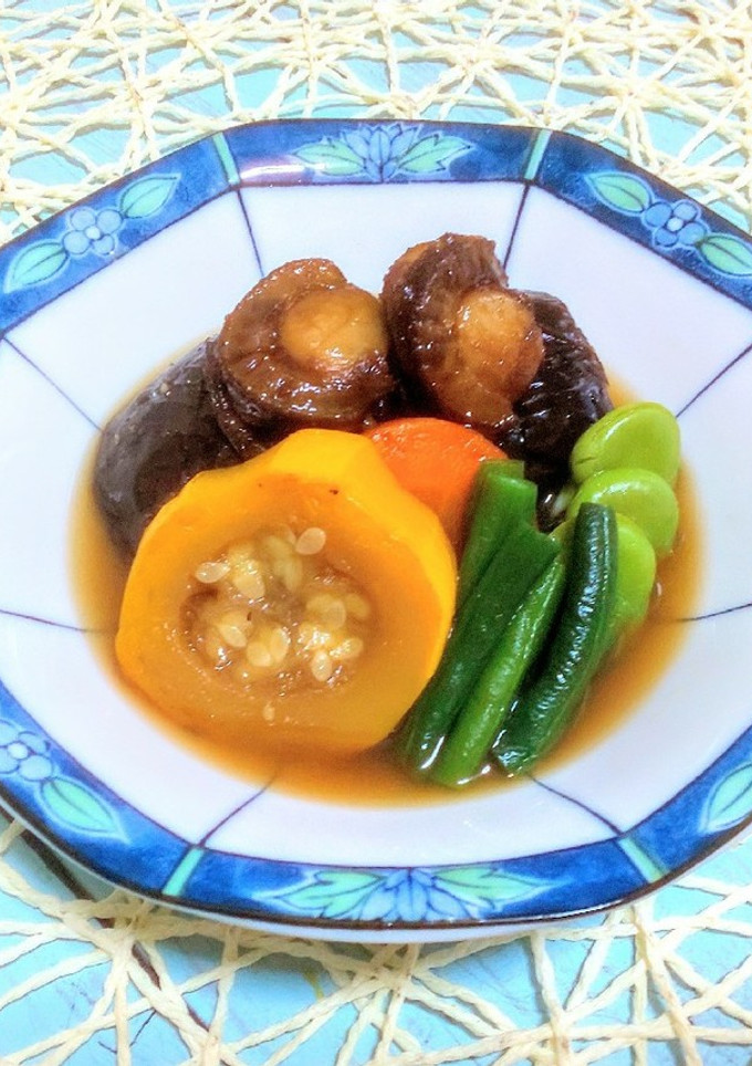 簡単白だしで水ナスと夏野菜の煮浸し-レシピのメイン写真