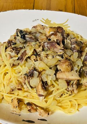 【超簡単】サバ缶ペペロンチーノ【パスタ】-レシピのメイン写真