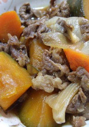 フライパンで簡単肉じゃがならぬ肉かぼ-レシピのメイン写真