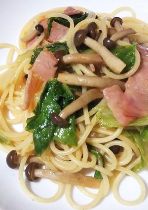 しめじとベーコンのバター醤油パスタ-レシピのメイン写真