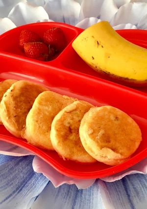 HK無し!ふわふわバナナパンケーキ♪-レシピのメイン写真
