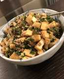 厚揚げのガパオ風常備菜・セロリ葉消費