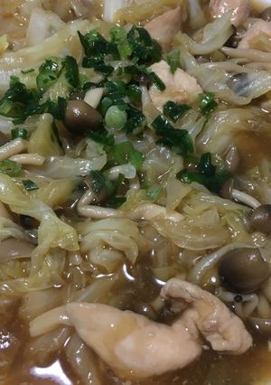 きゃべつとささみのめんつゆ煮-レシピのメイン写真