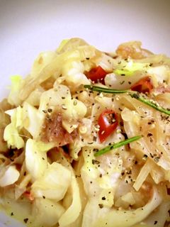 レンジだけで簡単*アンチョビキャベツ-レシピのメイン写真