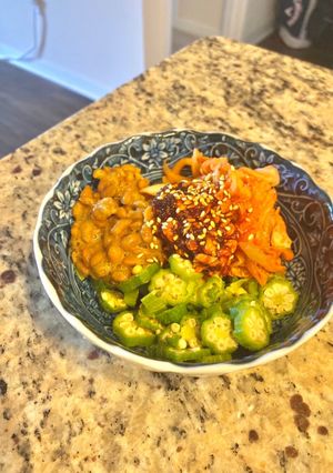 つまみに最高!納豆オクラキムチ-レシピのメイン写真