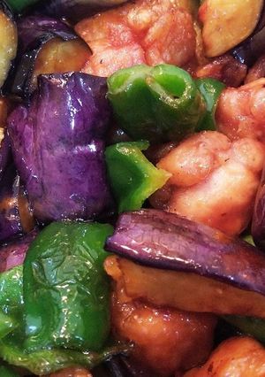 なすと鶏の甘酢和え-レシピのメイン写真