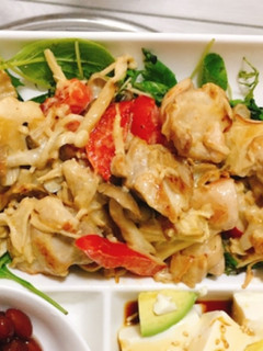 鶏肉とキノコの辛子マヨネーズ炒め☆-レシピのメイン写真