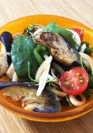 お野菜だけのさっぱりめんつゆ南蛮漬け-レシピのメイン写真