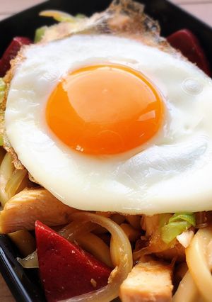 調味料2つで♪お手軽な焼きうどん-レシピのメイン写真