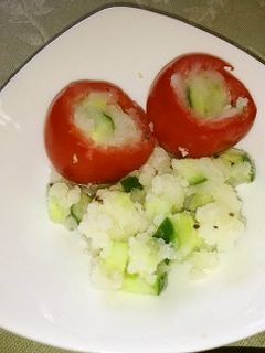 トマトのカップサラダ(透析食)-レシピのメイン写真
