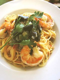 トマトとなすの冷製パスタ(透析食)-レシピのメイン写真