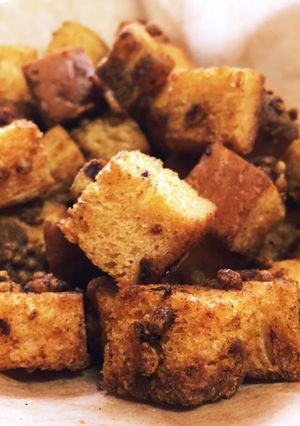 カレーチーズラスク おつまみにピッタリ！-レシピのメイン写真