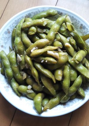 枝豆おつまみ　ニンニクゴマ油炒め-レシピのメイン写真
