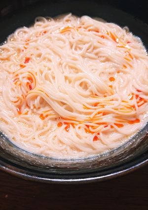 あるものでランチ豆乳素麺-レシピのメイン写真
