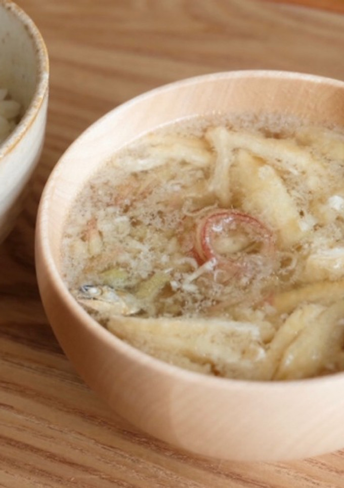 みょうがと油揚げの味噌汁-レシピのメイン写真