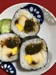 アカモクのトロトロ太巻き♪-レシピのメイン写真