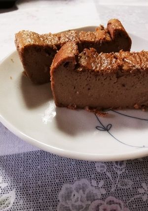 小麦粉不使用 簡単ベイクドチョコチーズ-レシピのメイン写真