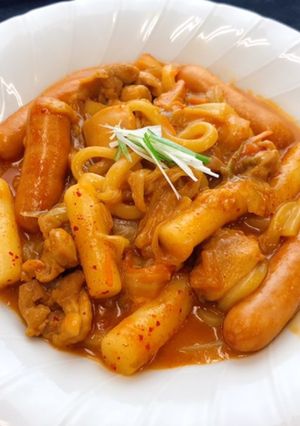 チーズダッカルビトッポギうどん-レシピのメイン写真