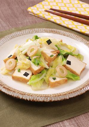 レンチン！白菜と厚揚げのあっさり煮-レシピのメイン写真