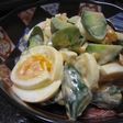 茹で卵とキュウリのオーロラソースサラダ♪