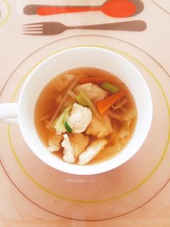 好きな野菜と☆鳥ささみのスープ-レシピのメイン写真