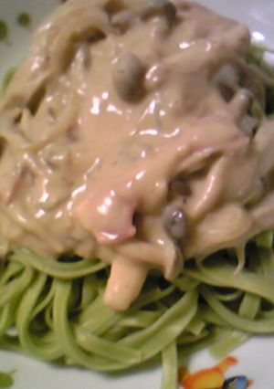 乳製品抜き！豆乳のきのこクリームパスタ-レシピのメイン写真