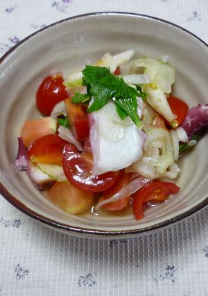 お酢で簡単!たことトマトのマリネ-レシピのメイン写真