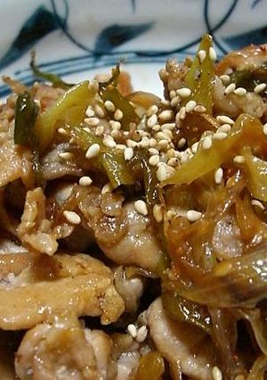 ごはんのおとも☆照り豚・照りねぎ-レシピのメイン写真