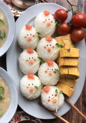 ニワトリのおむすび-レシピのメイン写真