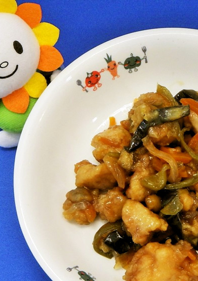 鶏と野菜の甘から★尾張旭市学校給食-レシピのメイン写真