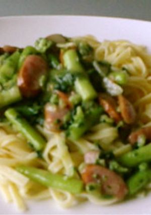 緑の野菜コトコトパスタ-レシピのメイン写真