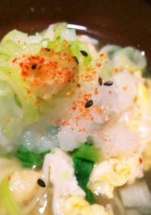 ふわふわ玉子のみぞれ煮麺♪(*^^*)-レシピのメイン写真