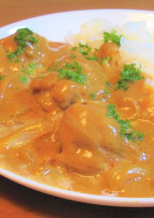 鶏もも肉と玉ねぎの豆乳カレー-レシピのメイン写真