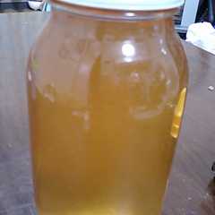 A picture of 梅酒の梅で、梅シロップ.