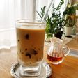 クラッシュコーヒーゼリーのラテ
