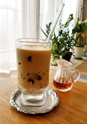クラッシュコーヒーゼリーのラテ-レシピのメイン写真