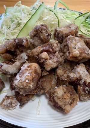 鹿ハツの竜田揚げ-レシピのメイン写真