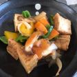 厚揚げの酢豚風炒め