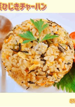 夏野菜と卵たっぷり麦高菜ひじきチャーハン-レシピのメイン写真