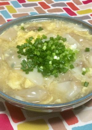 超簡単☆こく旨うま塩かき玉ワンタン♪♪♪-レシピのメイン写真