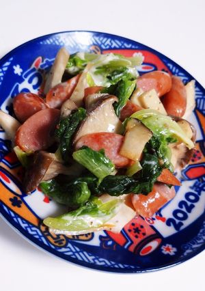 簡単 副菜 サラダ菜マヨネーズ炒め-レシピのメイン写真