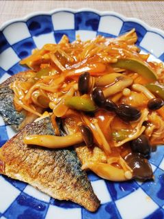 鯖のキノコあんかけ-レシピのメイン写真