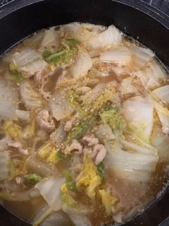 白菜と豚肉の味噌ゴマ煮-レシピのメイン写真