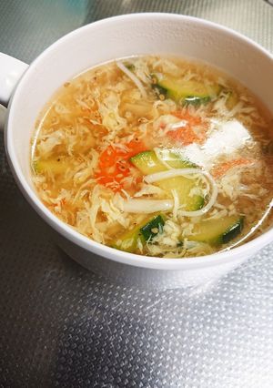 我が家のズッキーニ中華スープ-レシピのメイン写真