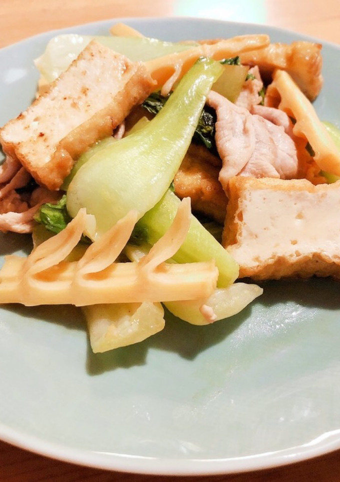 筍と青梗菜オイスターソース炒め-レシピのメイン写真