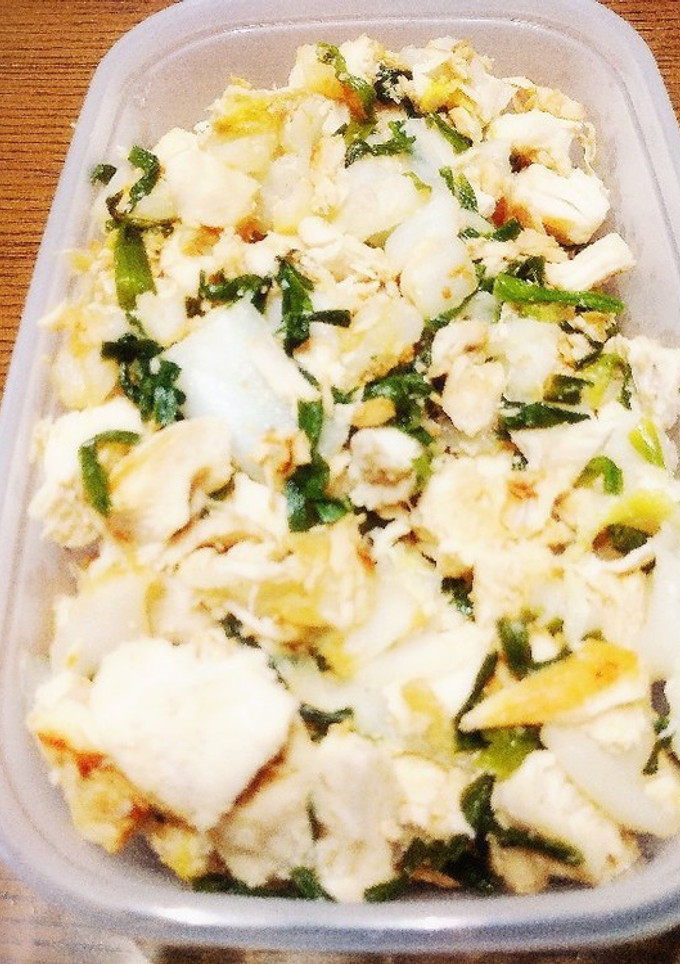 作り置き　むね肉とニラ白菜の中華炒め-レシピのメイン写真