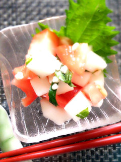 山芋とトマトの塩麹和え大葉の香り-レシピのメイン写真