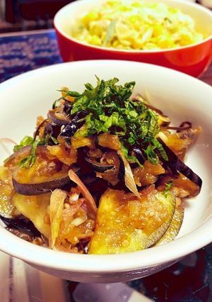 夏にピッタリ！ナスとミョウガの和え物-レシピのメイン写真